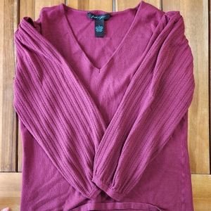 Bubble sleeve sweater